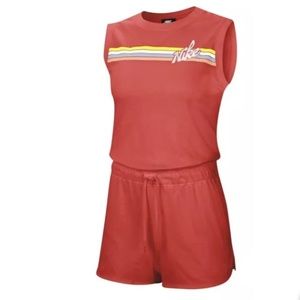 Nike Retro Style Romper One Piece Shorts Tank